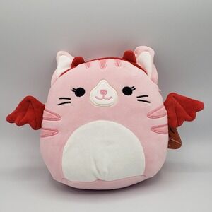 Squishmallows  7.5" Laura The Pink Devil Cat Halloween NWT New